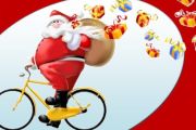 Domodossola: pedalando con Babbo Natale 